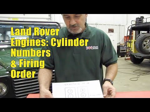Cylinder Numbers and Firing Order of Various North American Spec Land Rover Engines