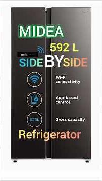 Midea 592L Side By Side Refrigerator Review: Wi-Fi, Voice Assistant & Spacious Design