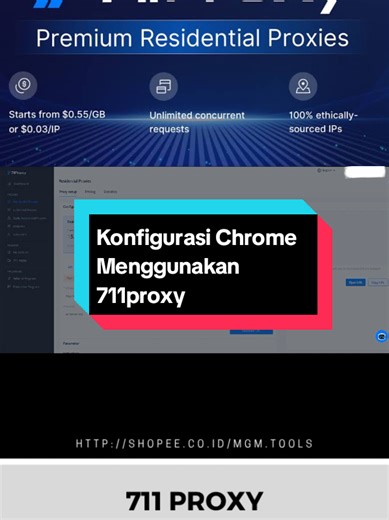 Konfigurasi Chrome Menggunakan 711proxy | how to configure proxies on chrome using 711proxy #proxy #proxies #mgmtools