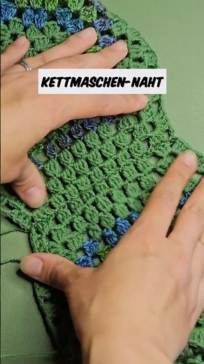Joining crochet pieces with slip stitches #learntocrochet #slipstitch #join