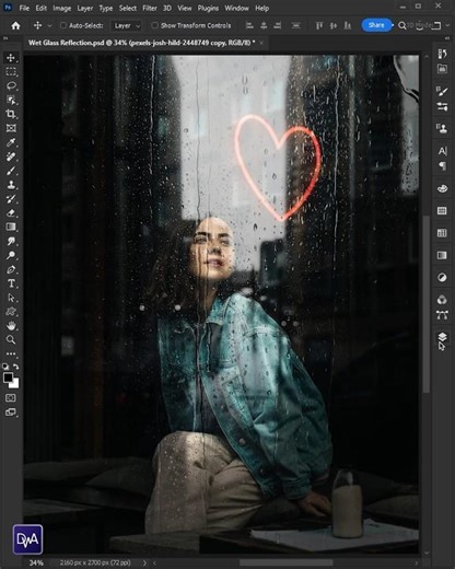 Realistic Glass Reflection - Photoshop Tutorial