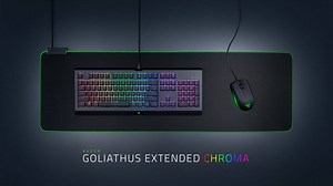 We heard you, and today we’re bringing you the biggest Razer Chroma mouse mat—meet the Razer Goliathus Extended Chroma. http://rzr.to/GolChroma | Razer