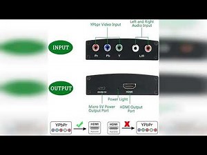 Review: YPbPr to HDMI Converter, Component to HDMI, RGB to HDMI Converter Supports Video Audio...