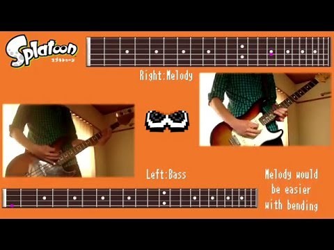 【Splatoon】How to play - Splattack! (with TABS)【Guitar Cover】 - Splattack! 弾いてみよう