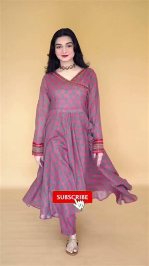Purple Frock 💜Beautiful Design 😍