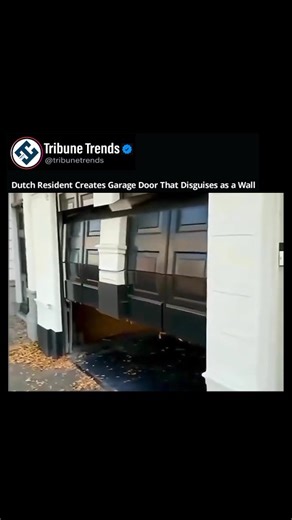 At first glance, it looks like an ordinary set of doors, but there’s more than meets the eye. In the Netherlands, a resident designed a garage door that seamlessly blends into the building’s facade, creating the illusion of a solid wall. When opened, the door tilts upward as a single panel, revealing the space behind it. This clever design isn’t just about aesthetics. In historic districts where preserving traditional architecture is legally required, optical illusions like this allow residents 