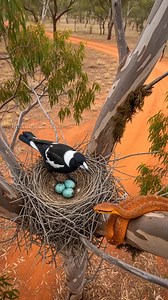 Brave Magpie Protects Its Eggs From A Deadly Tree Snake! | Funny Videos