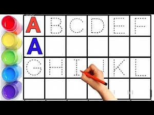 ABCD, ABCD Writing Practice for Kids,, ABCD for kids, Kids Rhymes, Dotted line tracing