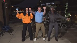 'Blue Shirt Guy' who went viral at Tennessee game dances with Raya and Tevian