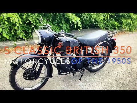 5 Classic British 350cc Motorcycles of the 1950s
