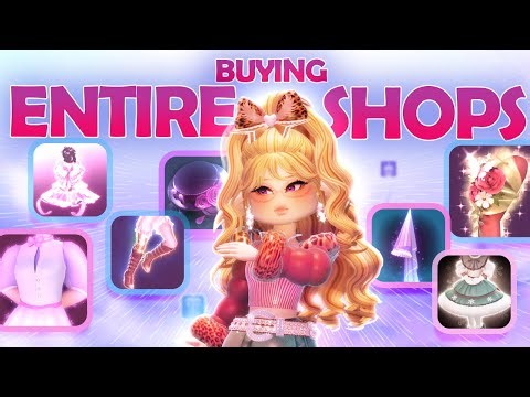 SPENDING Almost 2 MILLION Diamonds BUYING ENTIRE SHOPS In Royale High! 🏰❄️