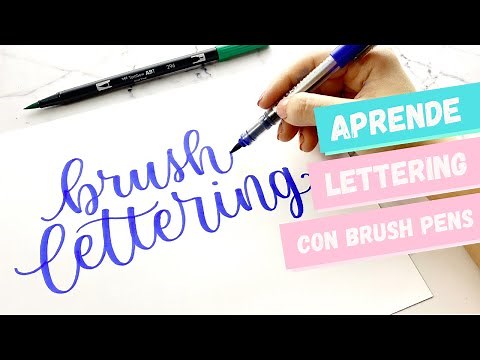 Aprende Lettering con Brush Pens - Tutorial