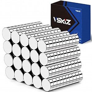 Small Magnets 200 Pcs, 5x2mm Refrigerator Magnets, Round Rare Earth Magnets, Miniature Mini Magnets Durable Whiteboard Magnets for Crafts, Office, Fridge, Mini Button Magnets