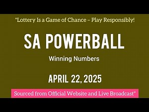 Sa Powerball Results Tuesday 22 April 2025 | Powerball Plus Result