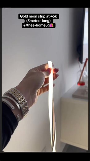 Affordable Gold Neon Strip Lights for Home Decor