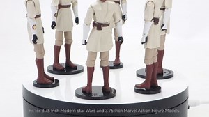 26PCS 3.75 Inch Action Figure Display Stand, 25mm Figure Stand Support Holder Base with Peg, Compatible with Modern Star Was & Marvel Action Figures, Black