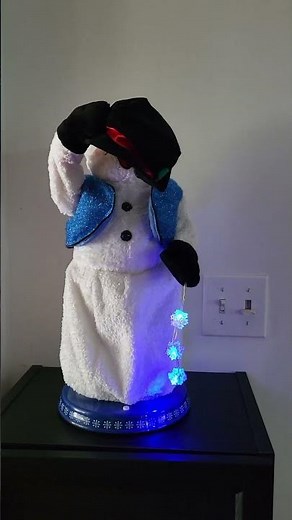 Gemmy Christmas Snow Miser Snowflake Animated Dancing Snowman No Sound