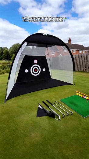 Garden Golf Practice Net and Hitting Mat for Better Drives
