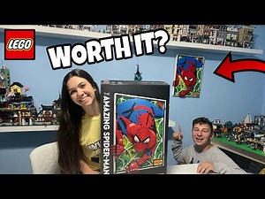 Hanging LEGO Art | The Amazing Spider-Man Review