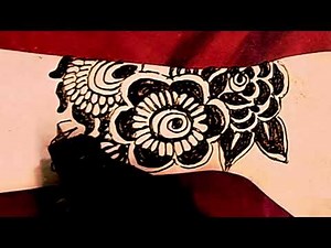 Floral Mehendi Patch Design | Easy & Beautiful Flower Henna 💖