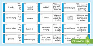 Anti-Bullying Week Loop Cards Activity