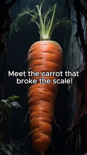 Quirky Facts - World’s Heaviest Carrot: 10.17 kg (22.44 lb) Mega-Root #weirdfacts #strangenature