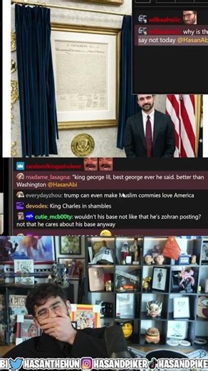 Hasan laugh's at chatter's theory about the Declaration of Independence