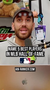 Naming the 5 best MLB Hall of Famers! #mlb #baseball #trivia #halloffame #sports | Talkin' Baseball