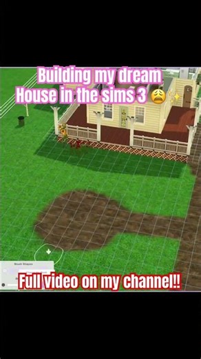 I tried making cute lil farmhouse build 🥲 #sims4 #sims3 #speedbuild #thesims3