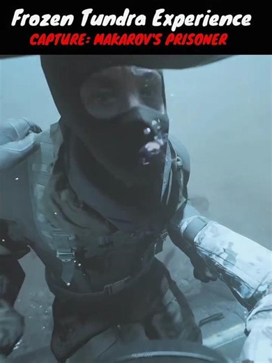 "Frozen Tundra 🥶" - When TF141 Captured Makarov's HVI Prisoner under water #shorts #cod #mw3