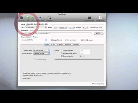 How to convert DVD's with Handbrake