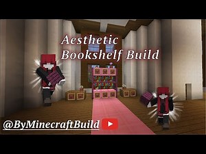 Easy Fantasy Bookshelf Build – Minecraft Build Series #3