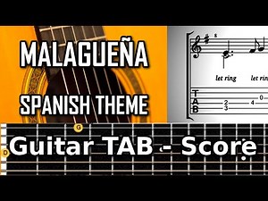 Malagueña ( Traditional ) - Classical guitar tab - Fingerstyle