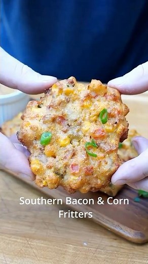 How to make bacon and corn fritters
