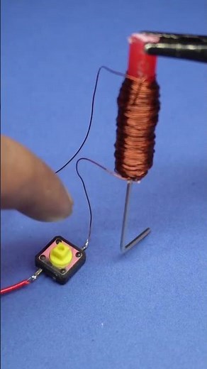 Make a Powerful Electromagnet with Copper Wire! 🔥
