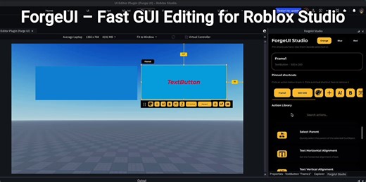 Made a fast Roblox Studio GUI Editor Plugin to build UI faster: https://t.co/J0xPjz9iXS #gamedev #robloxdev #robloxstudio