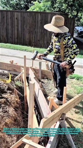 Perfect Concrete Formwork Setup | Fast & Accurate Foundation Layout