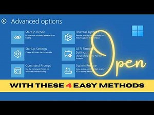How to Open Advanced Startup Options in Windows 11 | Enter Recovery Mode (WinRE)
