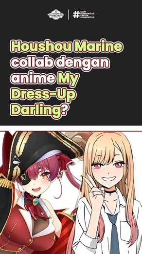VTUBER HOUSHOU MARINE COLLAB DENGAN ANIME? #hololive #anime