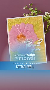 This month's 3D Embossing Folder "Cottage Wall" is perfect for making cards, decor, and more. Club Members enjoy exclusive benefits:  First access to club designs  Exclusive deals 10% Off in the Spellbinders Shop  Earn Creative Rewards  Monthly inspiration & tutorials  Past club kits at member pricing Subscribe today to get this design first, cancel anytime. | Spellbinders Paper Arts | Facebook