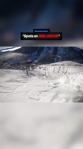 Snowboarder Gets Caught in Avalanche 😨