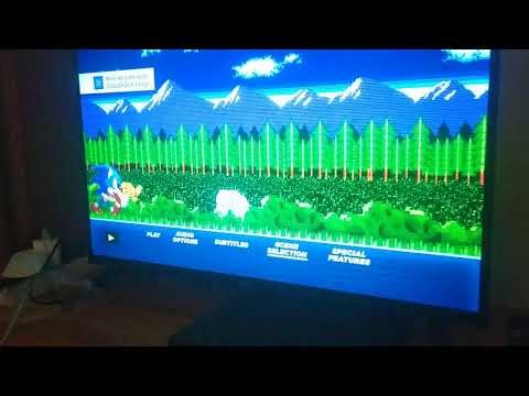 Menu walkthrough of sonic the hedgehog dvd from 2020