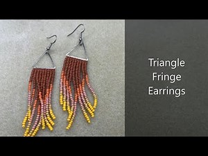 Triangle Fringe Earrings