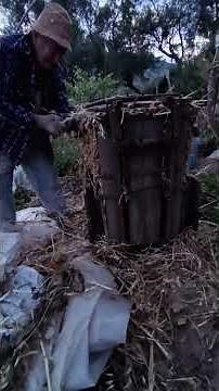 DIY manual hay baler