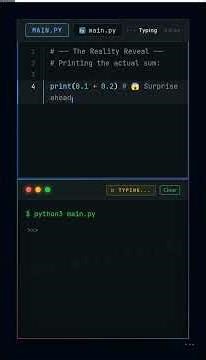 Why 0.1 + 0.2 ≠ 0.3 in Python (Floating Point Explained) #Math #FloatingPoint