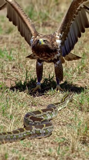 #eagle #attack #python 🐍🦅