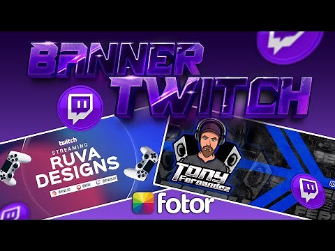 Como CREAR un BANNER para TWITCH SIN PROGRAMAS | Fotor.com - Crea y edita tus gráficos con Fotor