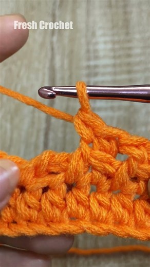 BEGINNER CROCHET GRID STITCH ✨ #easycrochet #crochetforbeginners #freecrochetpattern #shorts