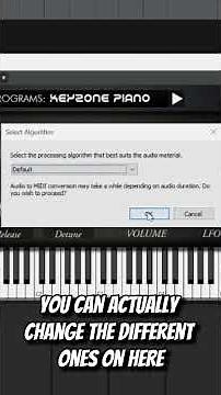 How to convert audio to MIDI in Cakewalk