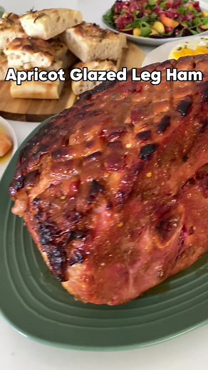 Sticky Apricot Glazed Leg Ham Recipe for Christmas